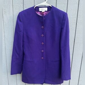 Jones NY Purple Skirt Suit